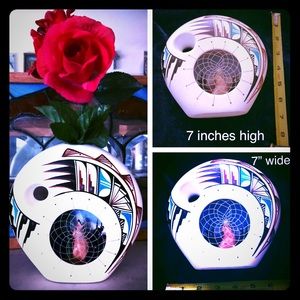 American Indian Vase / Lamp (Handpainted ArtDecor)